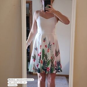Old Navy White Floral Midi Dress